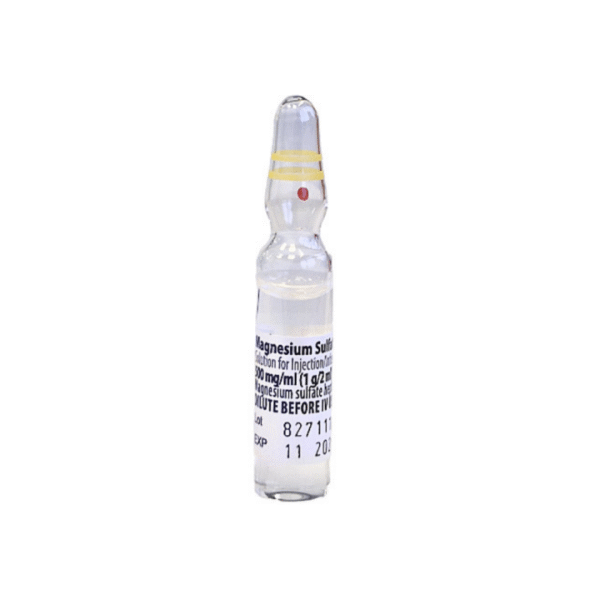 MAGNESIUM SULPHATE 50% SOLUTION FOR INJECTION 2ML (SINGLE VIAL)