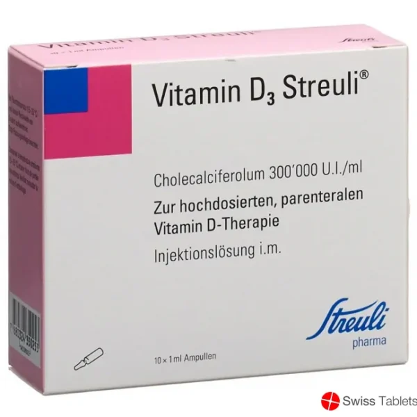 Vitamin D3 Streuli 300,000units/1ml solution for injection ampoule x 1