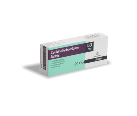 Cyclizine 50mg Tablets (30)