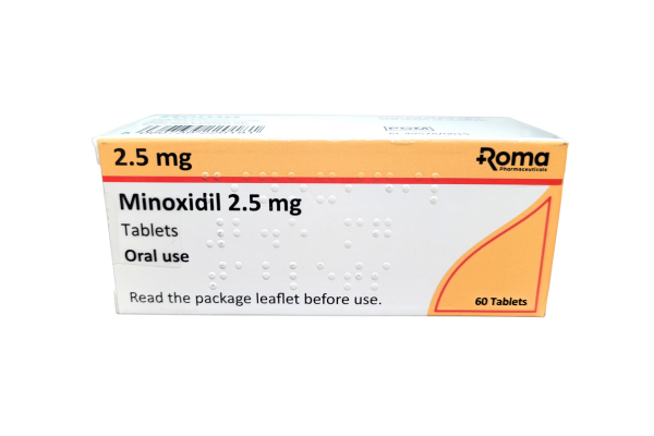 Minoxidil 2.5mg tablets (60)