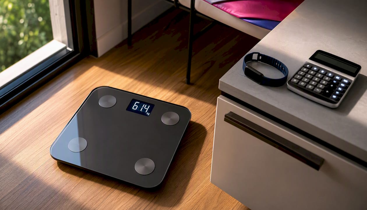 Medical weighing scale with health tools