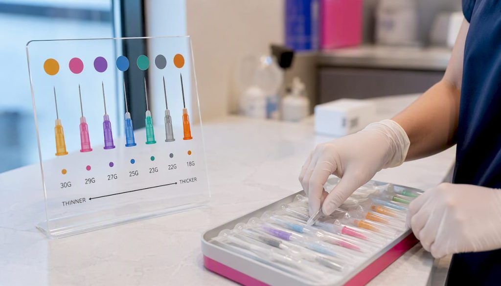Needle gauge chart: clinical reference for licensed practitioners
