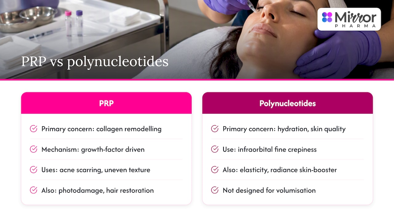 PRP and polynucleotide concerns compared