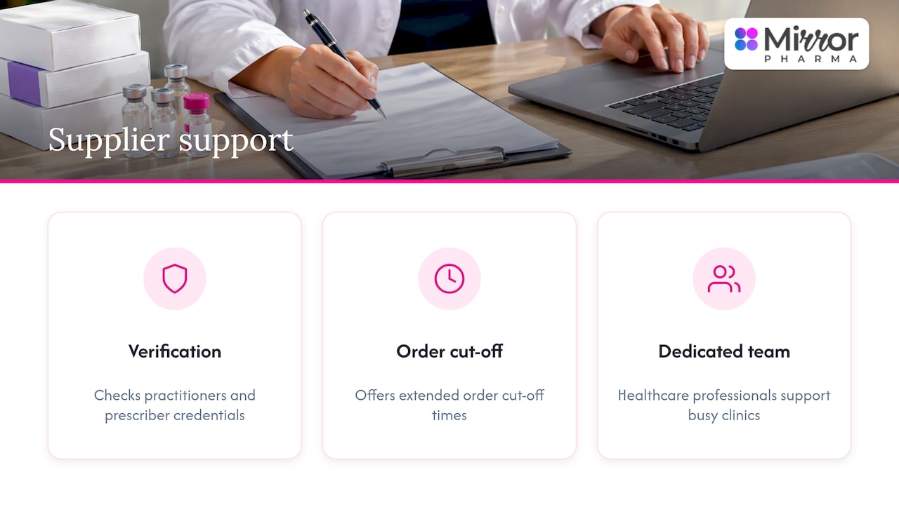 How can a verified supplier support audit-ready clinics? — overview diagram