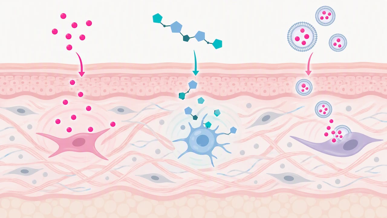 Biological signals interacting with skin tissue